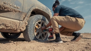 The 2022 Rivian R1T Will Make Changing a Flat Tire Much Easier
