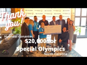Hyundai and Hyundai of Asheville donate $20,000 to Special Olympics North Carolina