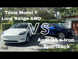 Tesla Model Y Long Range AWD vs Audi Q4 e-tron Sportback 2023