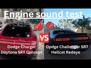 Dodge SRT Hellcat Redeye vs Dodge Charger Daytona SRT Concept sound test