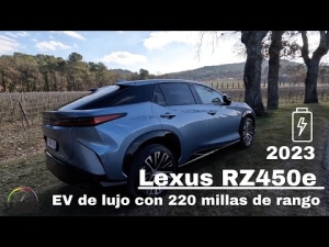 Lexus RZ450e 2023, 1er. EV de la marca con 220 millas de rango